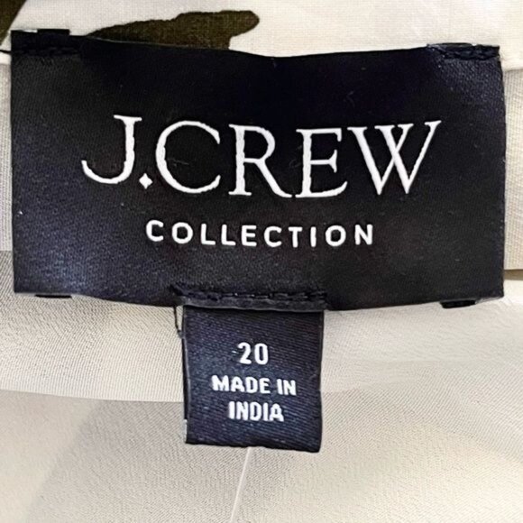 J. Crew Collection plunge-neck tiered dress in leafy floral Size 20 - Picture 9 of 11